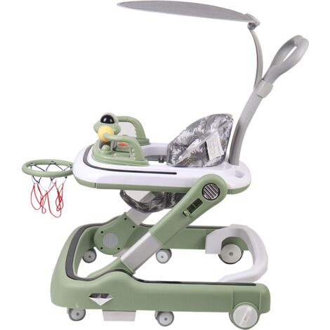 en Babywalker,Trotteur Marche Bébé Pliable avec Réglage en