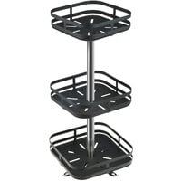 Portaspezie Girevole per Cucina a 2 Livelli, Portaspezie Girevole a 360°, Portaspezie  Girevole da Cucina, Portaspezie Elegante per Mobili da Cucina, 43,5x26x26cm