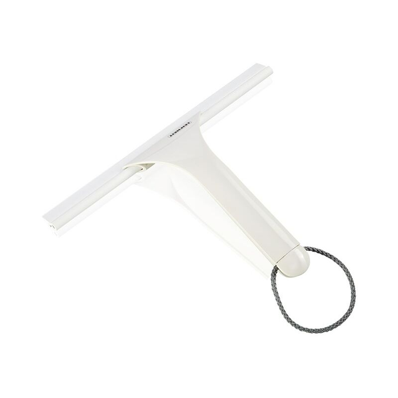 Shower Squeegee, Silicone Window Squeegee With Hanging Hook, Black