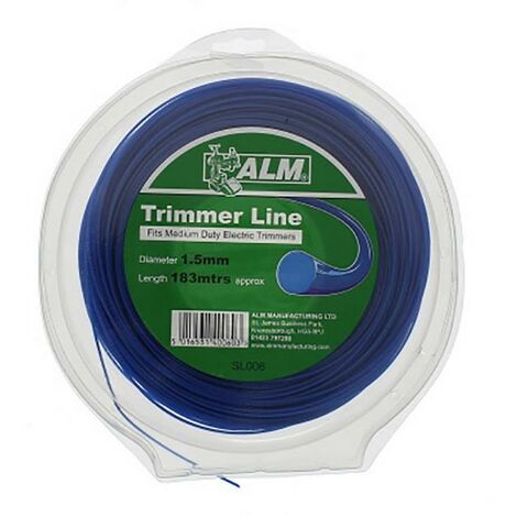 Universal 1.5mm Blue Round Grass Trimmer Cutting Line 183m
