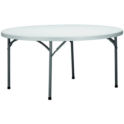 Table ronde pliante intérieure, extérieure Ø150 gris VERDI garbar (1/5)