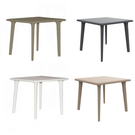 Table carrée extérieur 90x90 sable DESSA Resol (1/5)