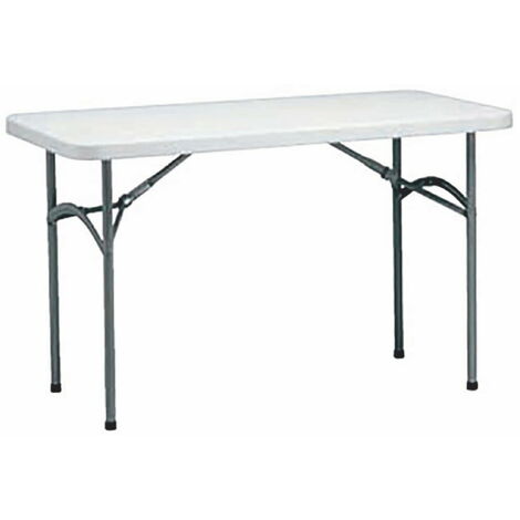 Table pliante rectangulaire intérieur, extérieur 122x60 gris STRAUSS garbar (1/4)