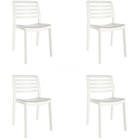 garbar WIND Chaise Intérieur, Extérieur Set 4 Blanc