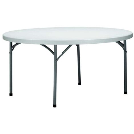 garbar BEETHOVEN Table Ronde Pliante Intérieure, Extérieure Ø180 Gris (1/5)