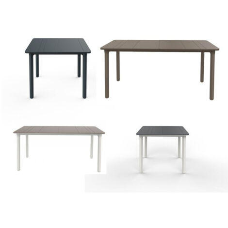 Garbar – Table carrée de jardin 90x90cm – Polypropylène résistant aux UV – Pour 2 à 4 personnes – Design moderne et léger