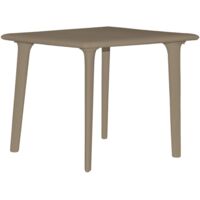 Table carrée extérieur 90x90 chocolat DESSA Resol