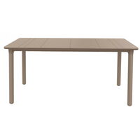 Garbar – Table rectangulaire 160x90 cm pour 2 à 4 personnes – Polypropylène – Résistante aux intempéries et UV – Design moderne léger