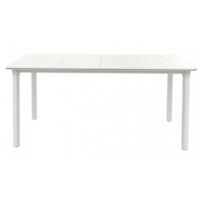 Garbar – Table rectangulaire de jardin 160x90 cm – Polypropylène résistant aux intempéries – Protection UV – Pour 2 à 4 personnes