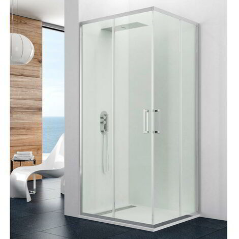 Paroi de douche d'angle PRESTIGE 90X90 - Mesure 1: 87-90 / Mesure 2: 87-90 (1/5)
