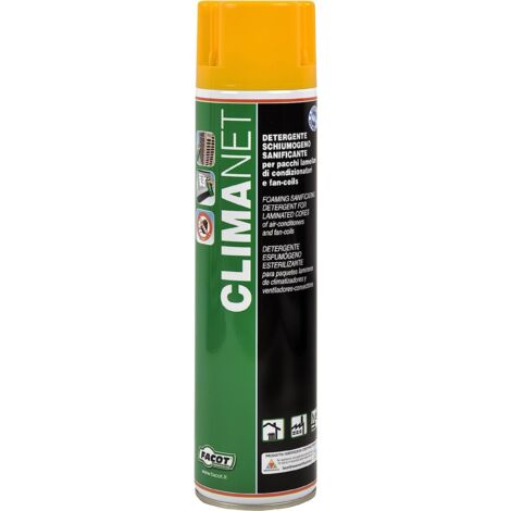 Facot – Detergente igienizzante antibatterico per condizionatori 600 ML – Sgrassante schiumogeno per sporco organico – Uso interno ed esterno (1/7)