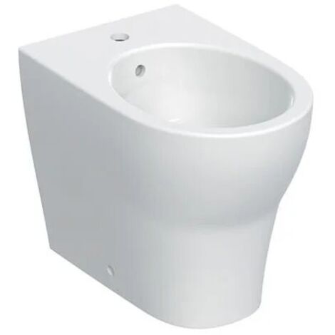 Bidet Geberit Selnova Premium 501.995.00.1 a Pavimento Filo Muro con Fissaggio Nascosto Bianco