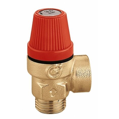 Valvola di sicurezza certificata attacco maschio 1/2pollice 3bar taratura caleffi 312430