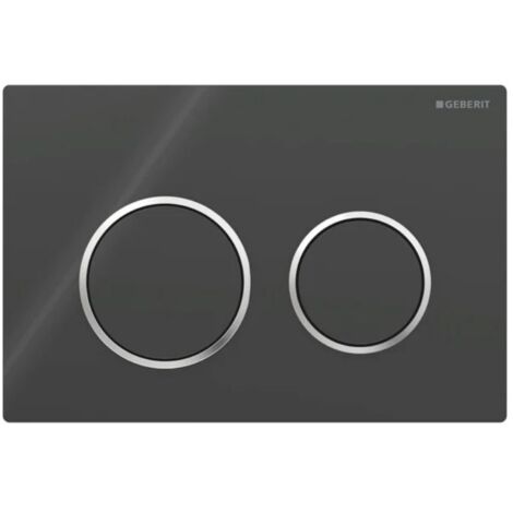 Placca Geberit Omega20 Round Nero Cromato Lucido  115.085.KM.1 Nero