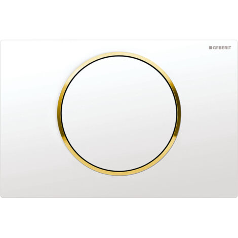 Placca Geberit Sigma10 Round Bianco / Dorato  115.758.KK.5 Bianco