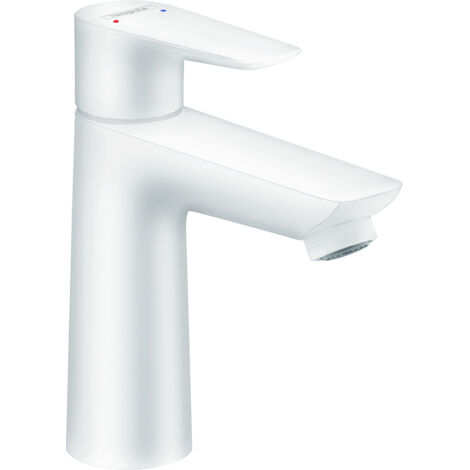 Hansgrohe Talis E - Miscelatore da lavabo, con sistema di scarico, bianco opaco 71710700 (1/5)