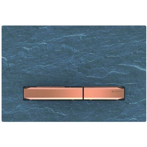 Placca Geberit Sigma50 Square Ardesia Mustang / Oro Rosso Doppio Tasto  115.670.JM.2 Ardesia Mustang