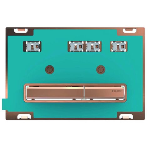 Placca Geberit Sigma50 Square Personalizzabile / Oro Rosso Doppio Tasto  115.670.00.2 Oro Rosso (1/3)