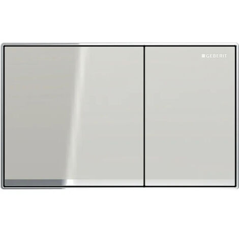 Geberit Sigma30, placca di comando doppio tasto, bianco/cromato/bianco