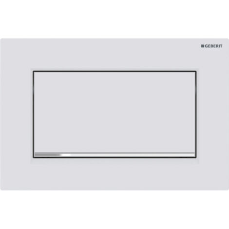 Placca Geberit Sigma10 Square Bianco Opaco / Cromato Lucido  115.893.JT.1 Bianco Opaco