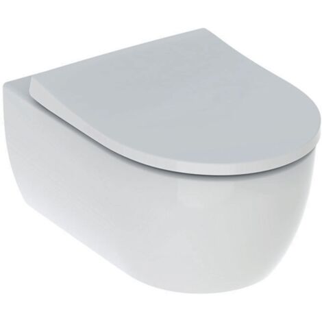 GEBERIT ICON WC Sospeso Rimfree con Sedile Slim Ammortizzato Bianco, Igiene e Comfort - 500.809.00.1