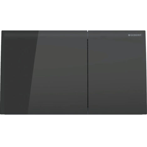 Placca Geberit Sigma70 Square Vetro Nero Doppio Tasto  115.622.SJ.1 Vetro Nero