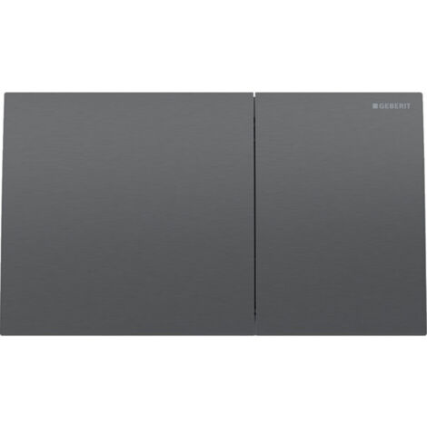 Placca Geberit Sigma70 Square Nero Cromato Spazzolato Doppio Tasto  115.622.QD.1 Nero Cromo
