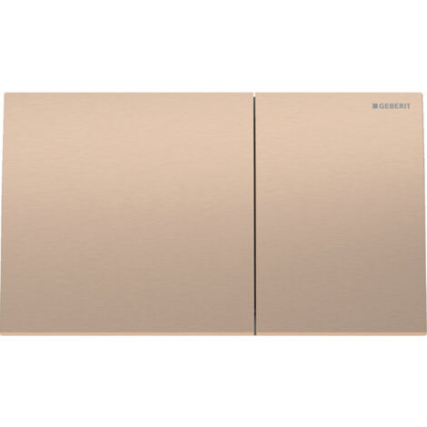 Placca Geberit Sigma70 Square Oro Rosso Spazzolato Doppio Tasto  115.622.QB.1 Oro Rosso