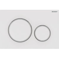 Placca Geberit Sigma20 Round Bianco / Bianco Opaco Doppio Tasto 115.882.11.1 Bianco
