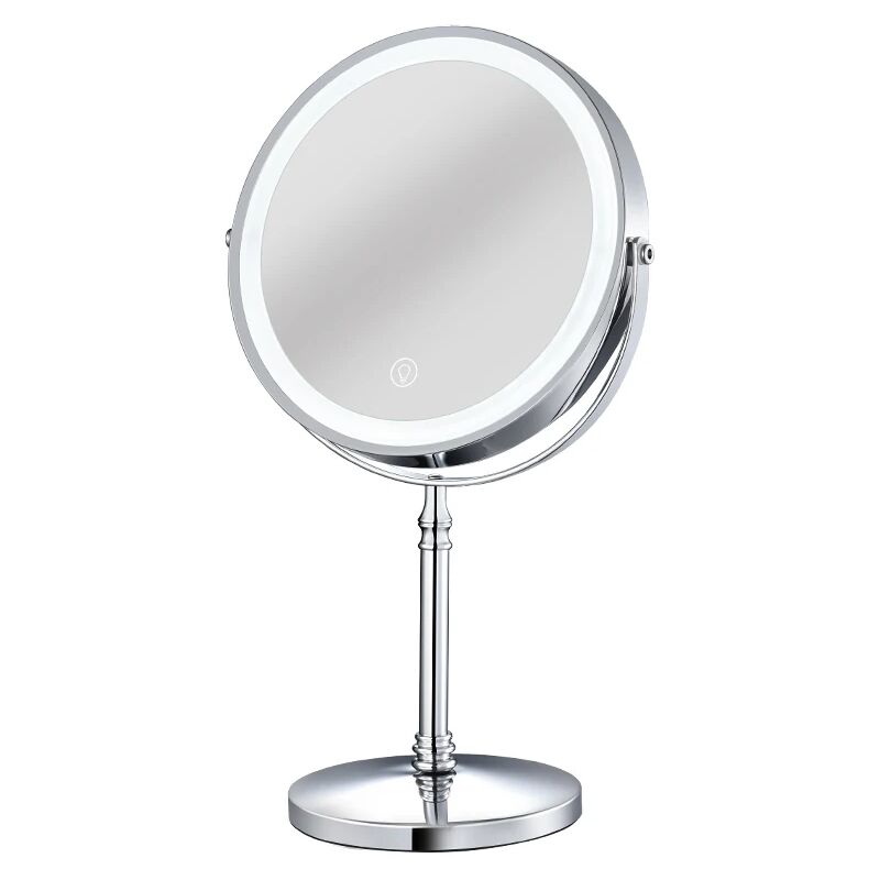 Trade Shop - Specchio Da Trucco Illuminato 16 Led Portatile Make Up  Cosmetico Camerino