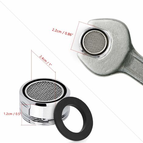 Aeratore per rubinetto in 3 pezzi, Rubinetto aeratore con filtro