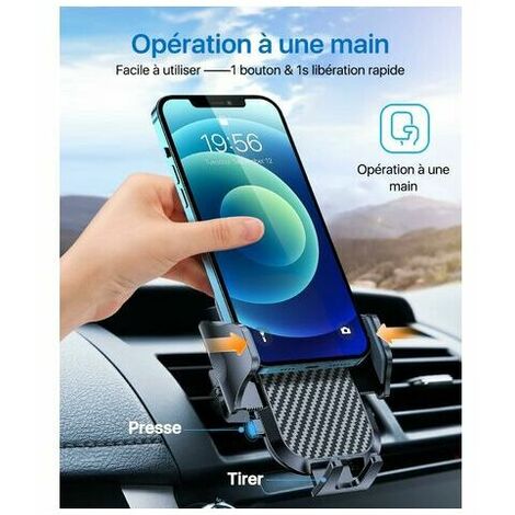 Trade Shop - Supporto Auto Universale Ventosa A Pinza Per Smartphone  Cellulare Navigatore