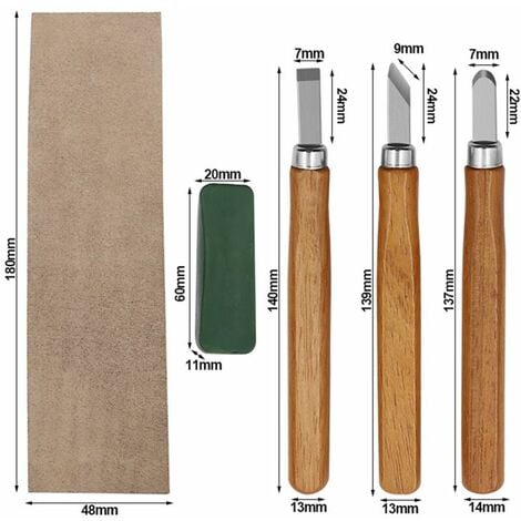 Strumenti per intaglio del legno 10 in 1, kit per intaglio del