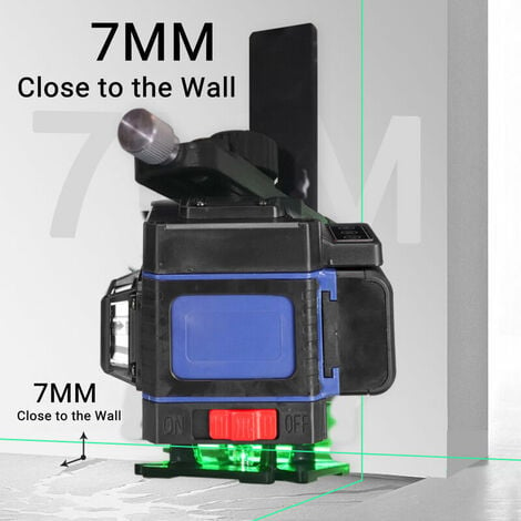 Livello laser 4D 16 linee Luce verde Strumento di misurazione del  livellamento incrociato automatico a 360