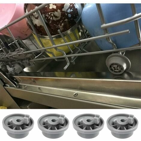 Set di 4 rotelle per lavastoviglie per cestello inferiore, ruote per  lavastoviglie per Siemens, Bosch 165314
