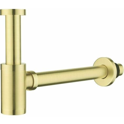 Sifone per lavabo in ottone, design universale a sifone 1 1/4 x 32 mm,  regolabile