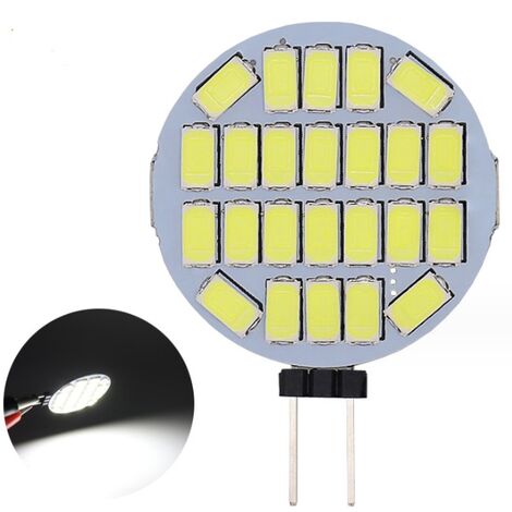 Lampadina G4 12V 24 led SMD 2835 bianco caldo 1,5w 3500k per