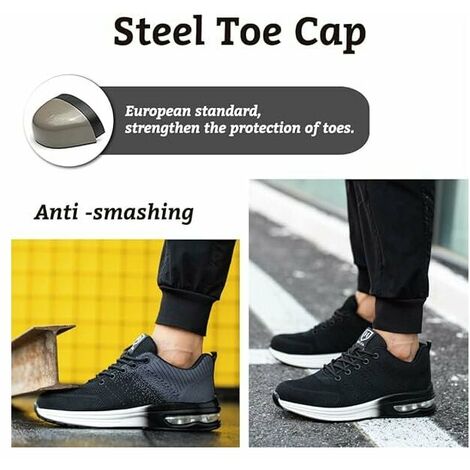 Scarpe antinfortunistiche Scarpe antinfortunistiche Uomo Donna Sneaker  antinfortunistica leggera Scarpa da lavoro comoda e traspirante con