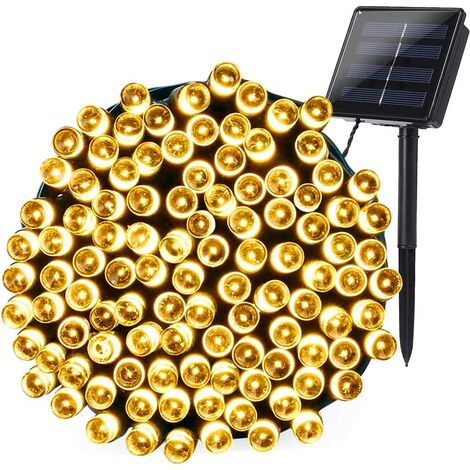Yasolote 22M 200 LED Luci Natalizie da Esterno Luci Stringa da Energia Solare Illuminazione per Addobbi Natalizi Catene Luminosa Decorazione Natalizie Albero di Natale Giardino Patio Bianco 