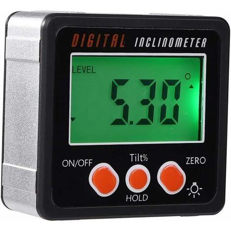 Goniometro con display LCD, inclinometro digitale ad angolo