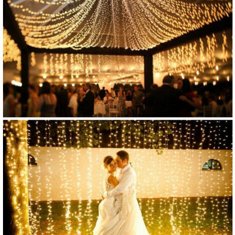 Ghirlanda di luce Carnevale Matrimonio Illuminazione da esterno per interni  da giardino 50M 500 LED, SOEKAVIA