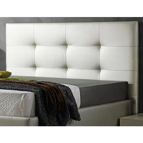Cabecero cama  polipiel moderno  15070 cm TEXAS blanco