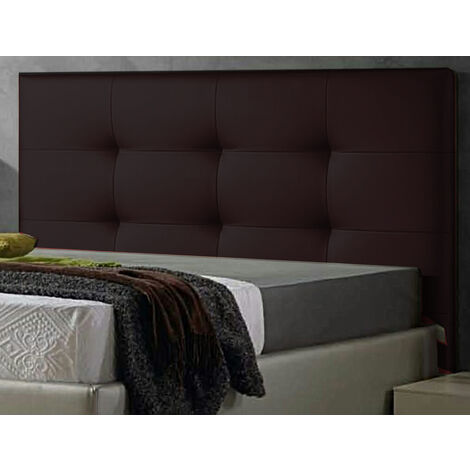 Cabecero cama  polipiel moderno  13570cm TEXAS marron wengue