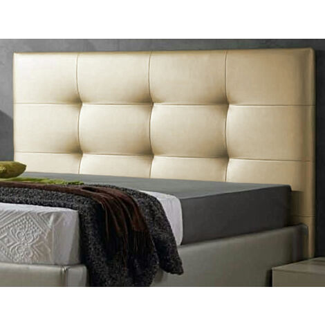 Cabecero cama  polipiel moderno  12070cm TEXAS dorado