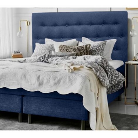 Cabecero de cama tapizado antimanchas Paris 16570 azul