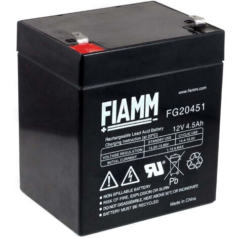 Batería Plomo AGM FIAMM FG20451 12V 4.5Ah (1/3)