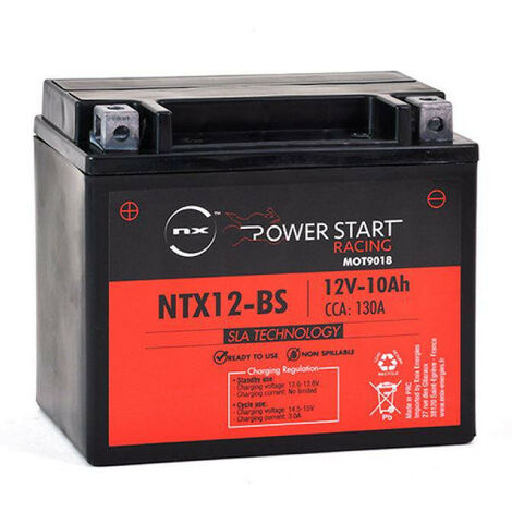 Batería NX NTX12-BS / YTX12-BS / YB12B-BS 12V 10Ah