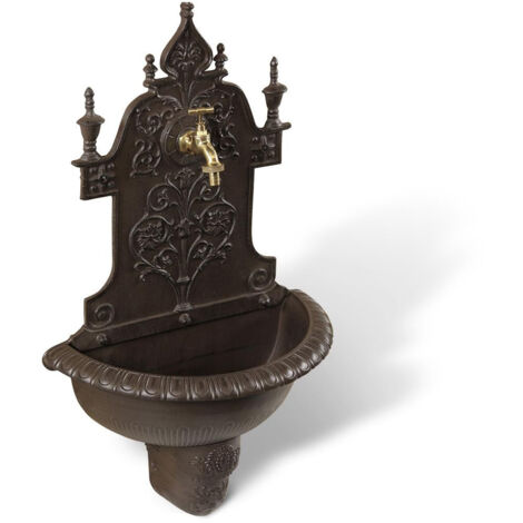 Fontaine de jardin - Aluminium - Marron - Décoration d'Autrefois (1/5)