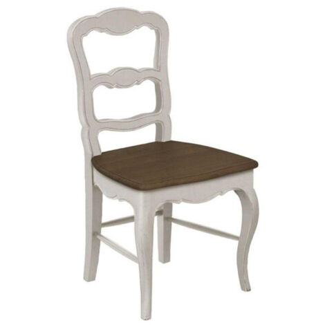 Lot de 2 chaises louise - Bois - Blanc - Interior's (1/4)