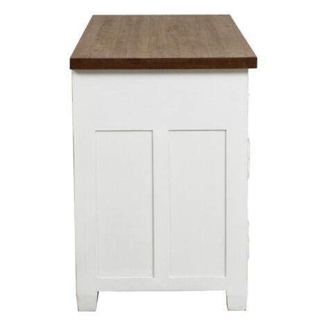 BEST MOBILIER - Canterbury - buffet bas - 3 portes - beige - 3 portes